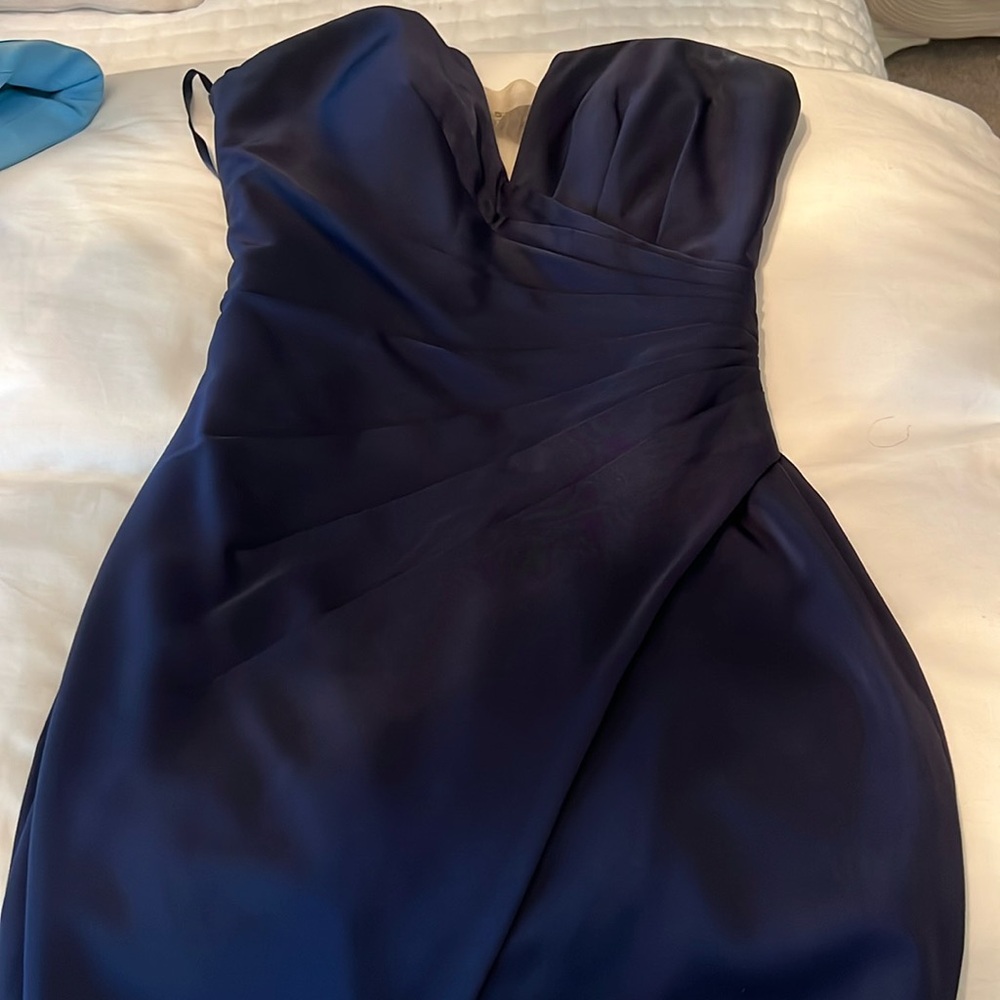 la Femme Navy Cocktail Dress